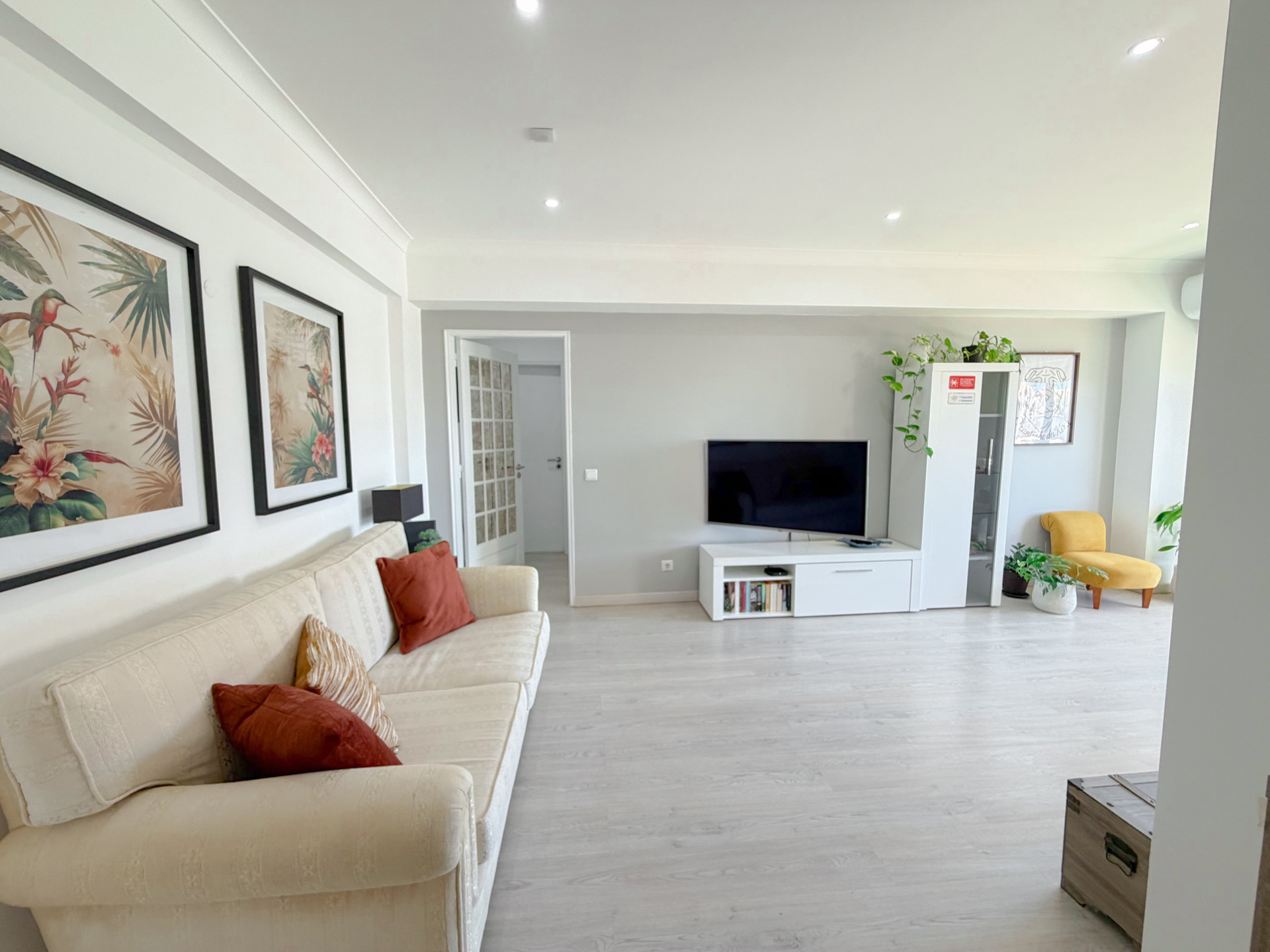 Living room with sofa and TV