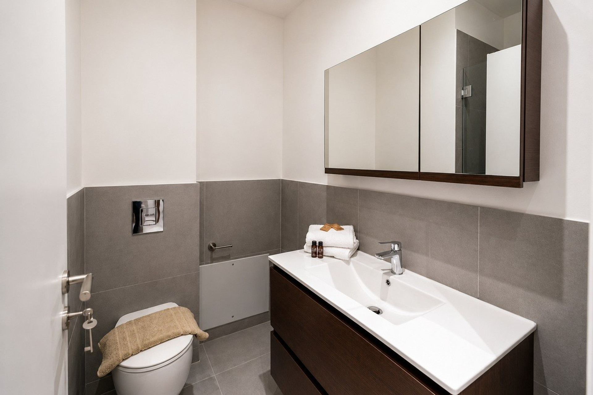 Modern bathroom with vanity