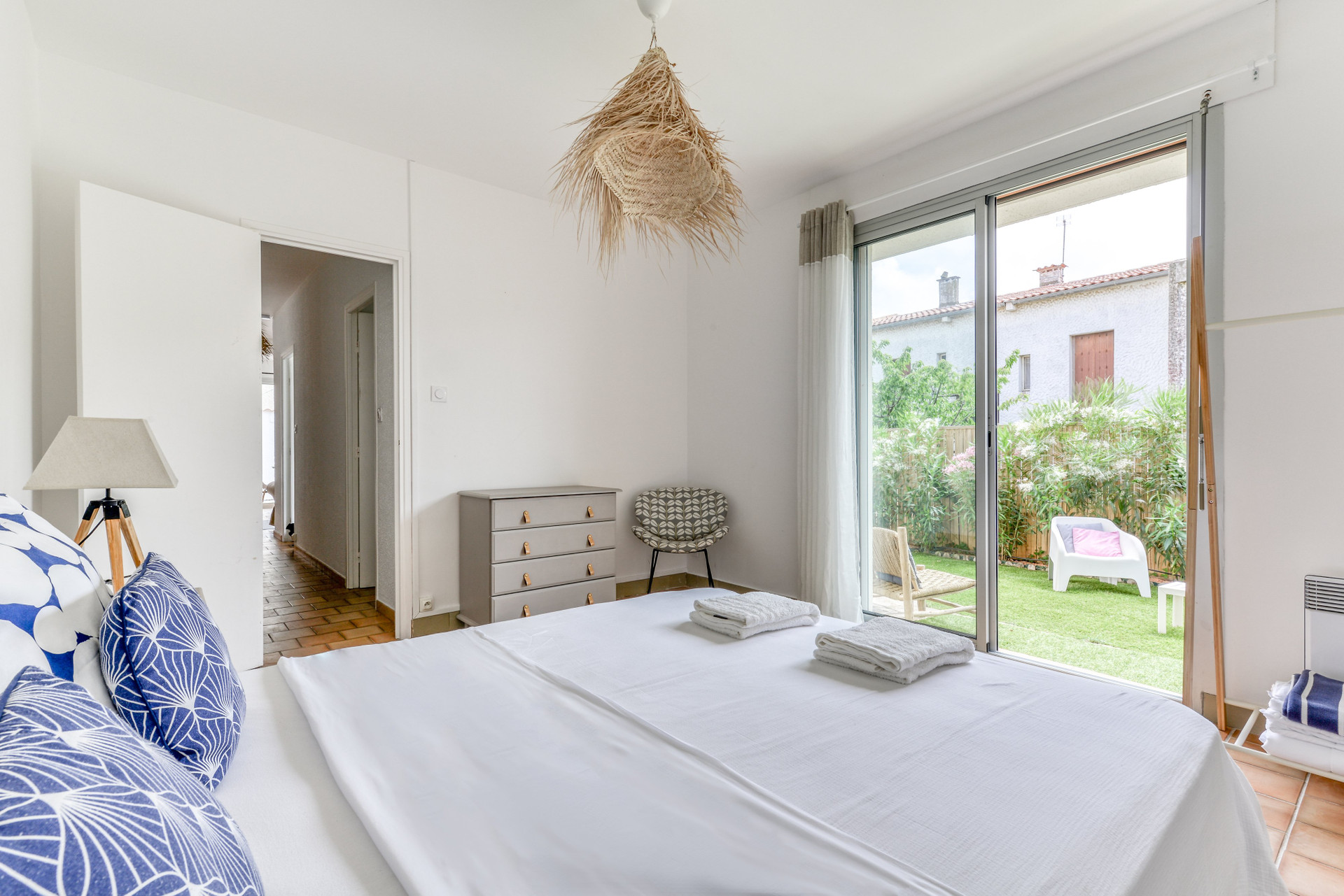 Master bedroom with garden view