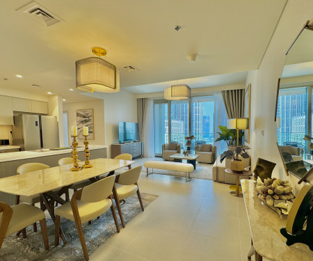 Luxe 4BR | Forte 1 | Fountain & Burj View