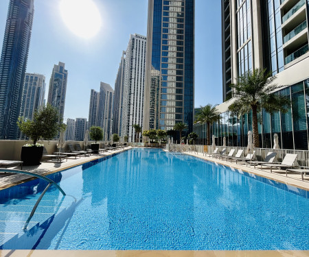 Luxe 2BR @Forte Tower | Shared Pool, Gym &Balcony