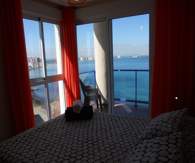 Bedroom with panoramic sea view
