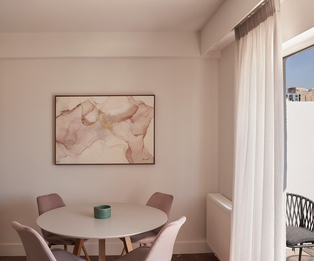 The dining table