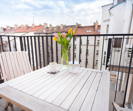 Beautiful Mala Strana Studio with Balcony