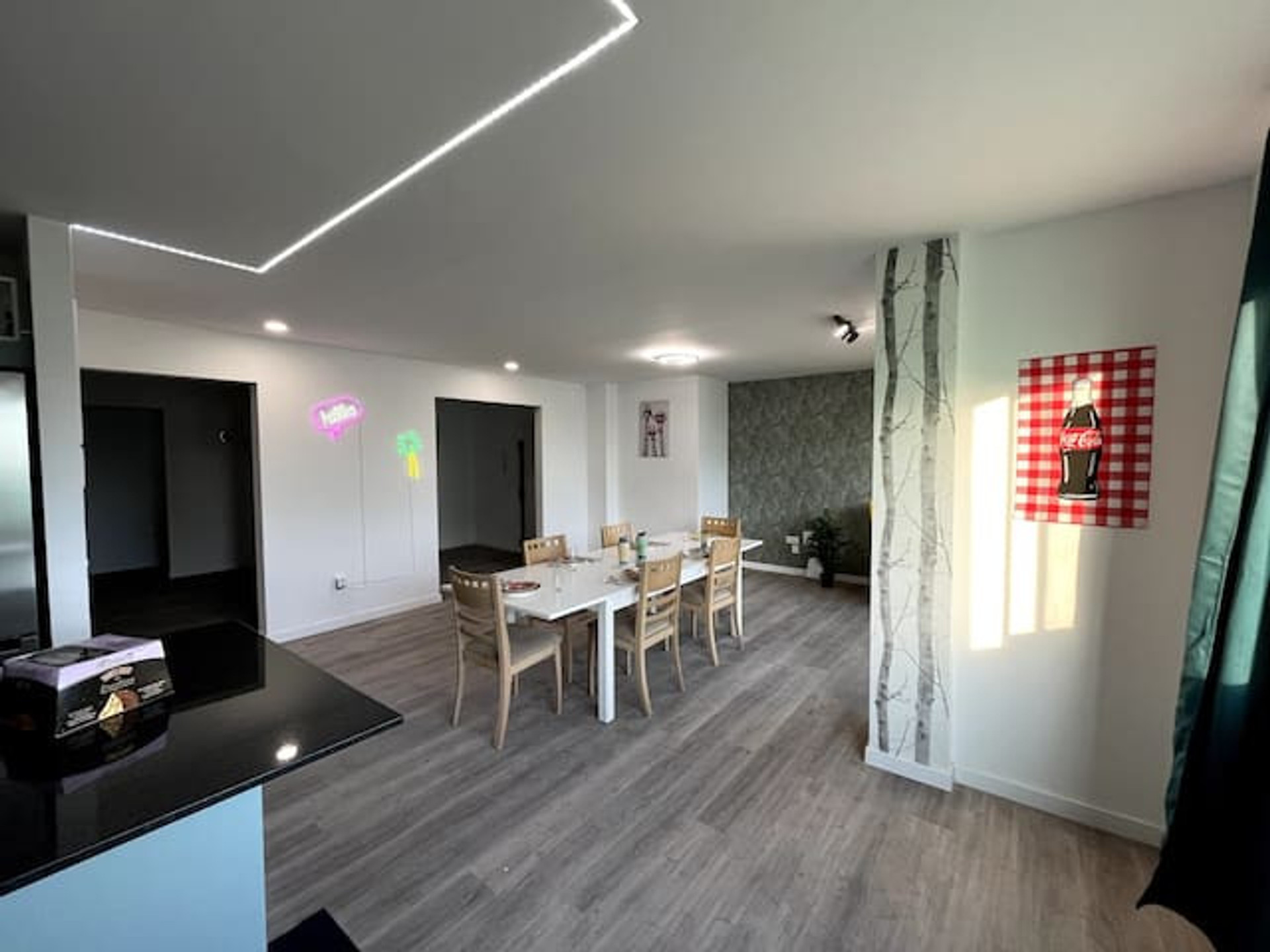 kitchen - living room