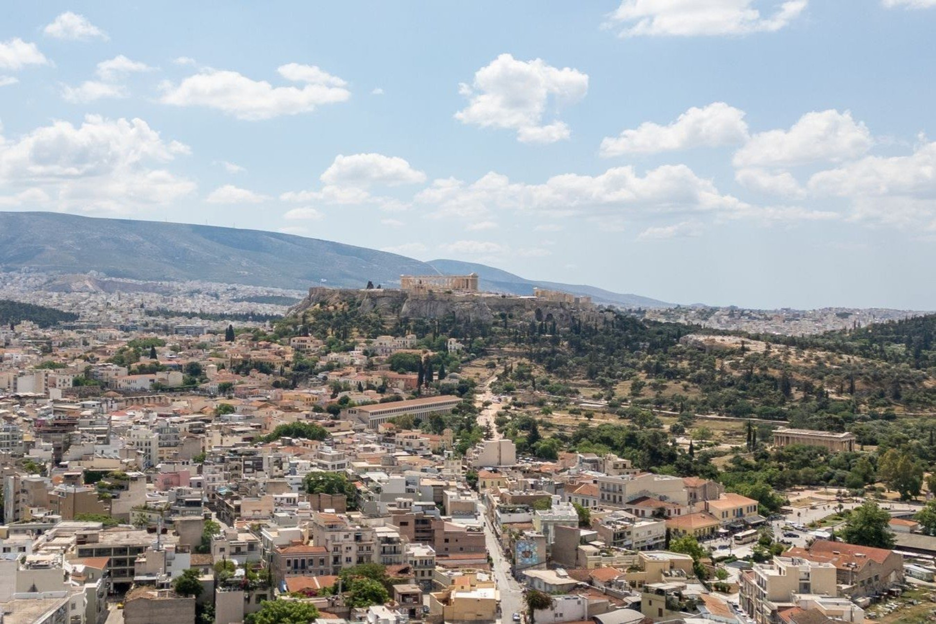 Aerial view of Acropolis