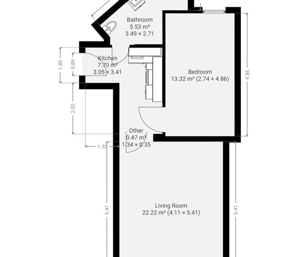 Cozy & Spacious Apartment for 5 Guests in Prague