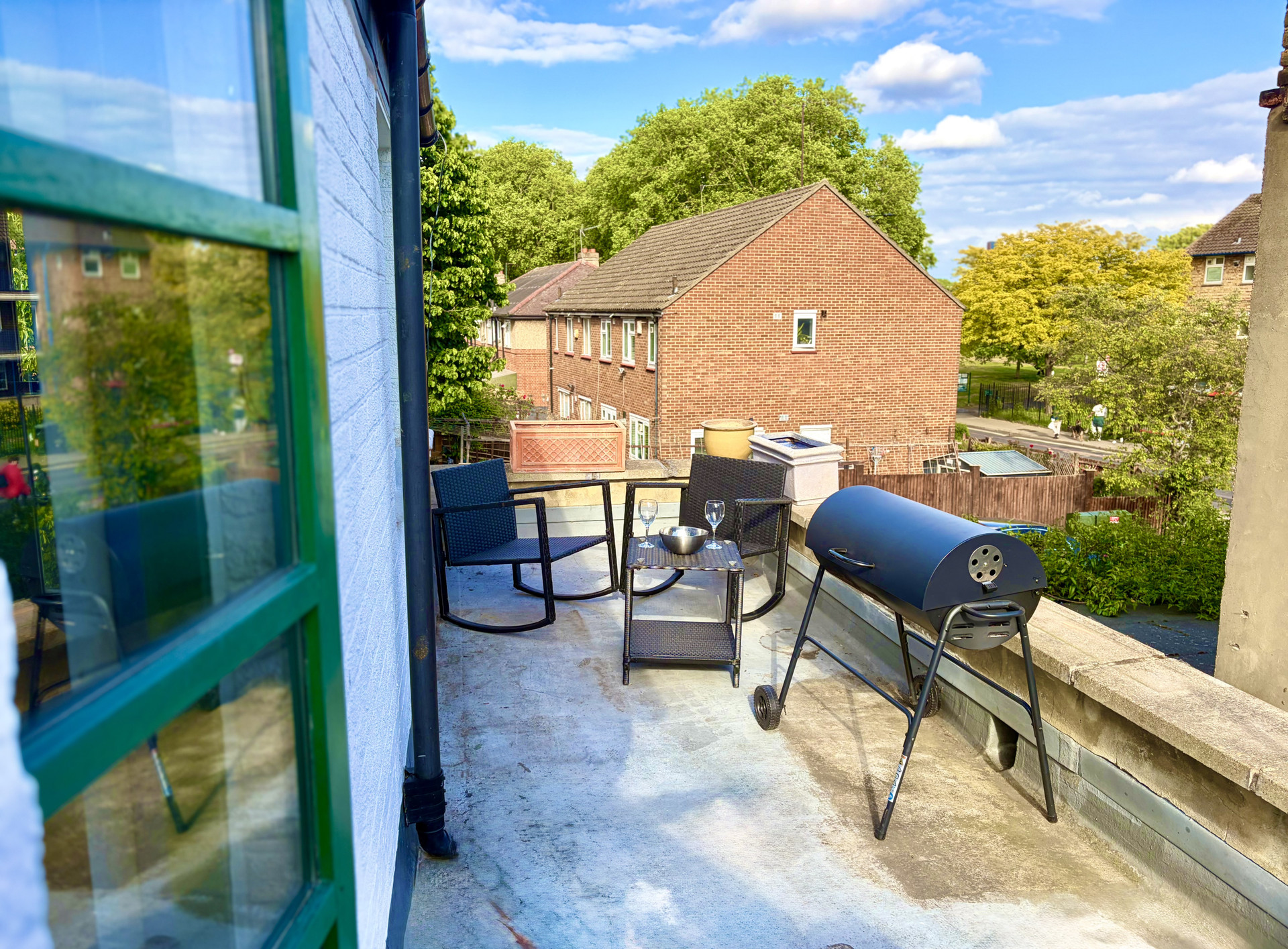 Sunny Terrace with direct access from Bedroom