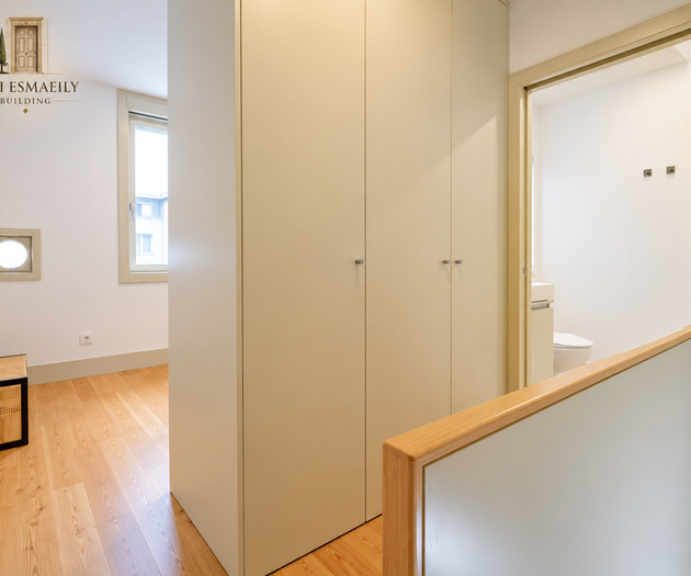 Upstairs landing with wardrobe