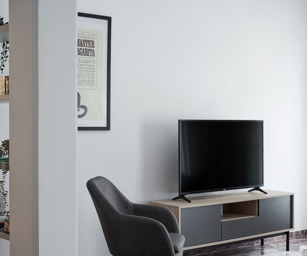 The living room's smart TV
