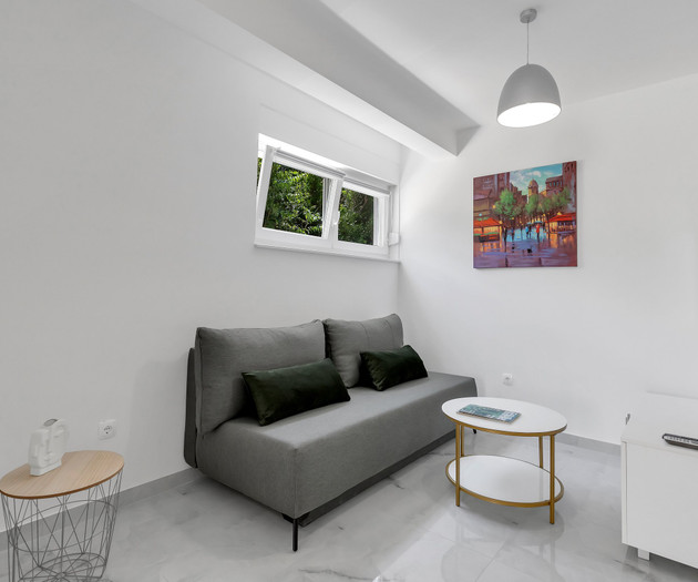 Cozy living room with sofa