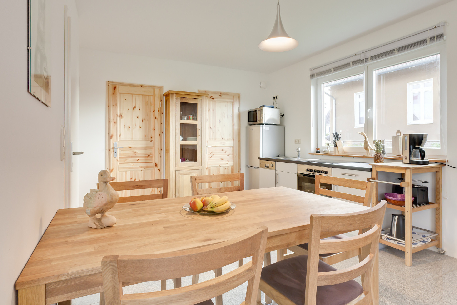Living-dining area with kitchen