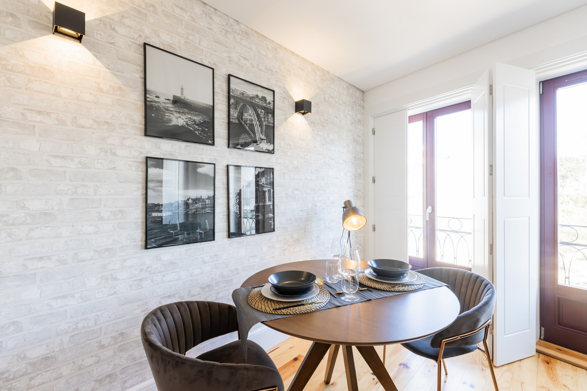 Living Room / Kitchenette with Flat-Screen TV and Dining Area