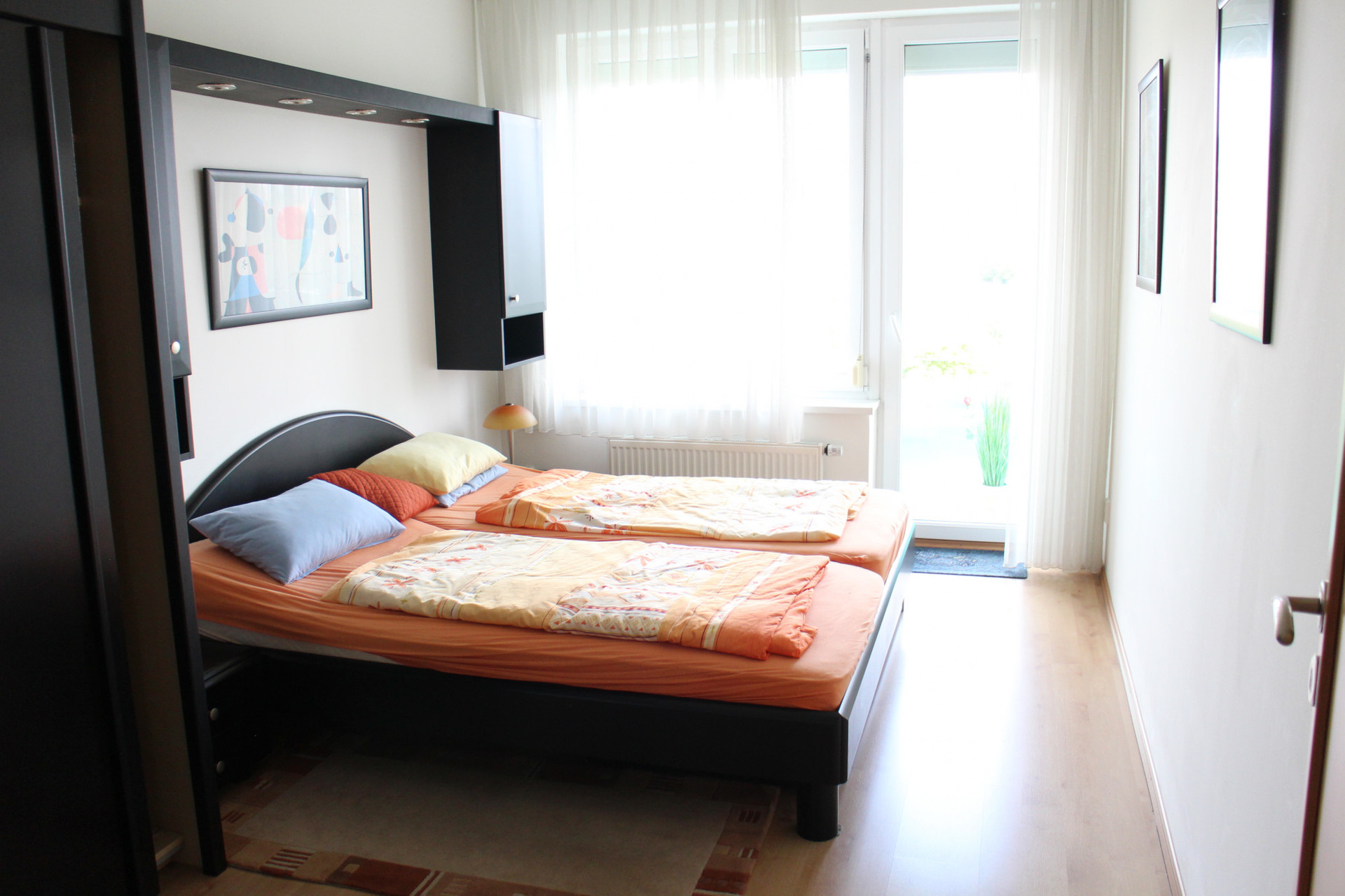 Bedroom with balcony
