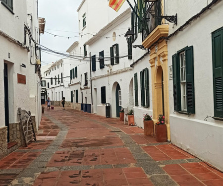 Patio and terrace in a typical Menorcan village