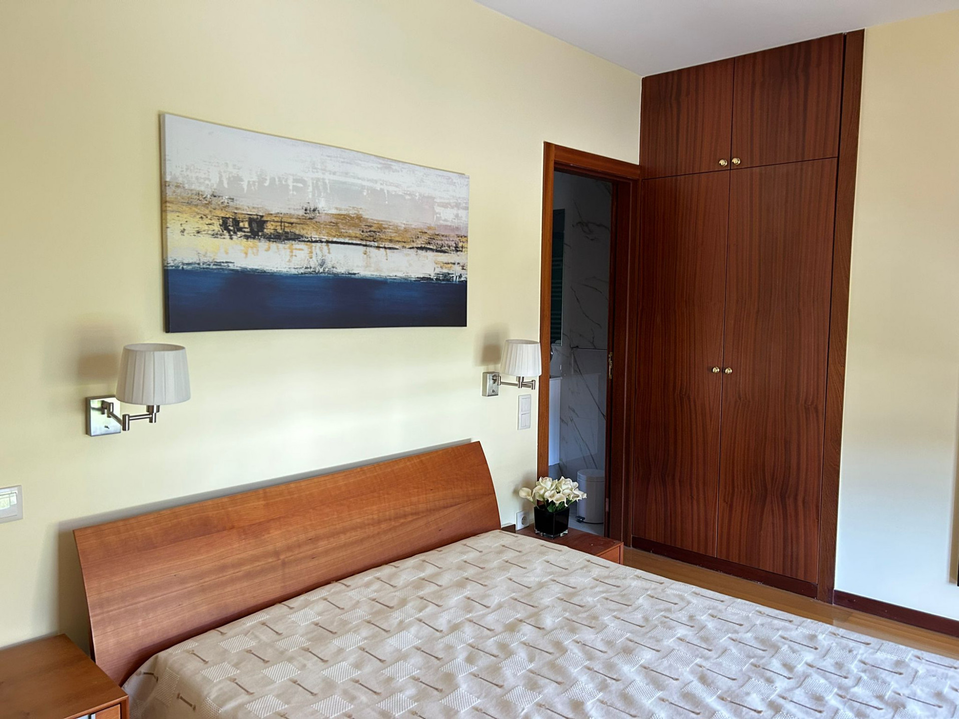 Master bedroom with wardrobe