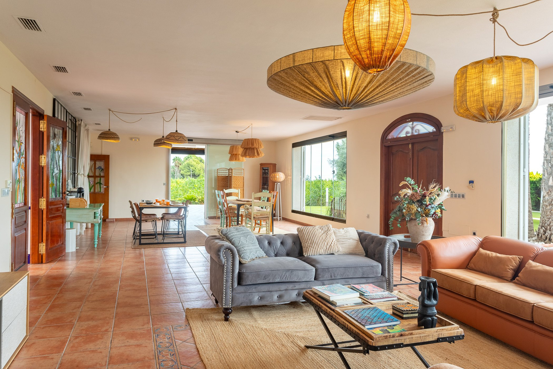 Spacious living room view