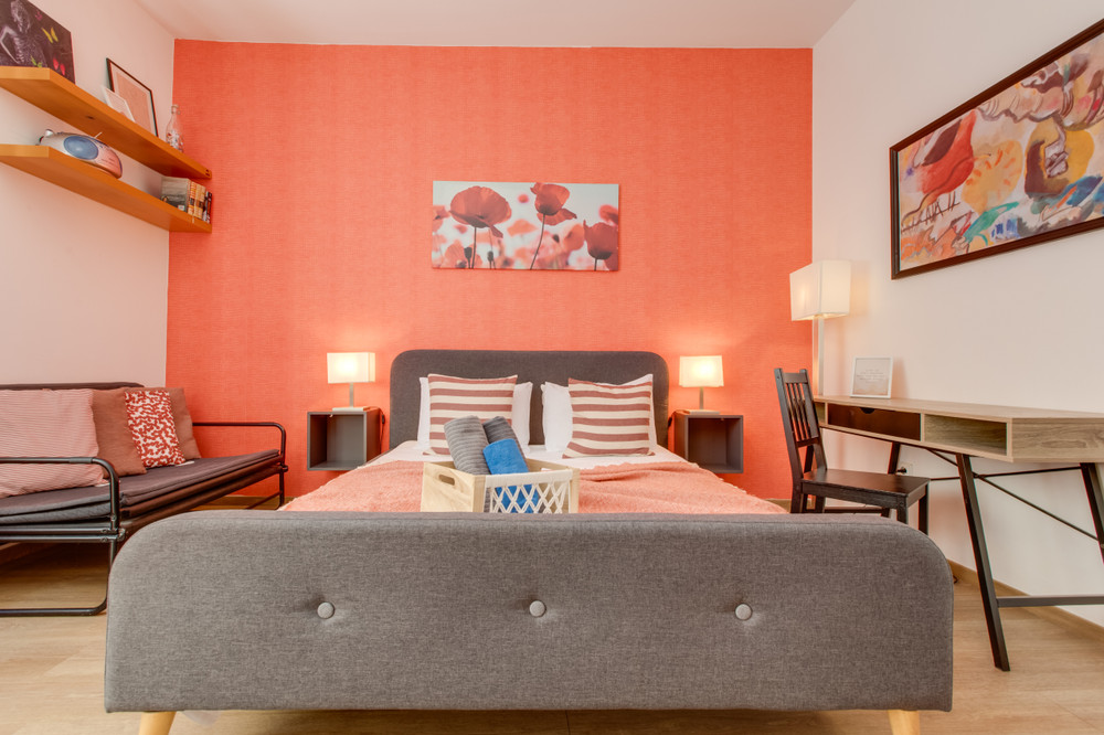 Quaint Red Velvet Apartment preview