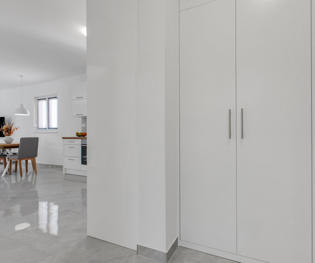 Hallway with built-in wardrobe