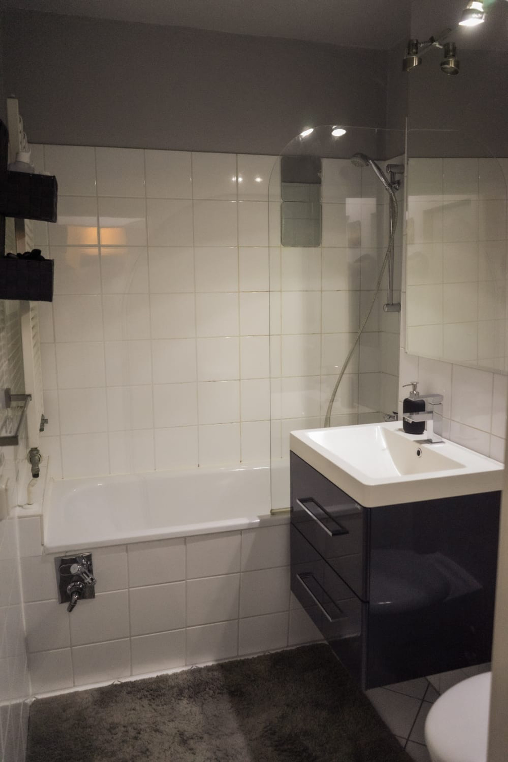 Bathroom with tub and sink