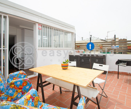 Precious furnished penthouse near Rambla del Raval