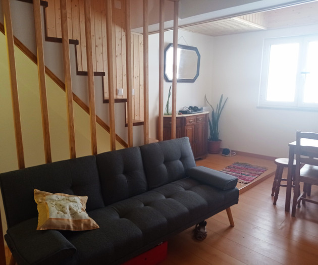 House in village close to river beach and ski