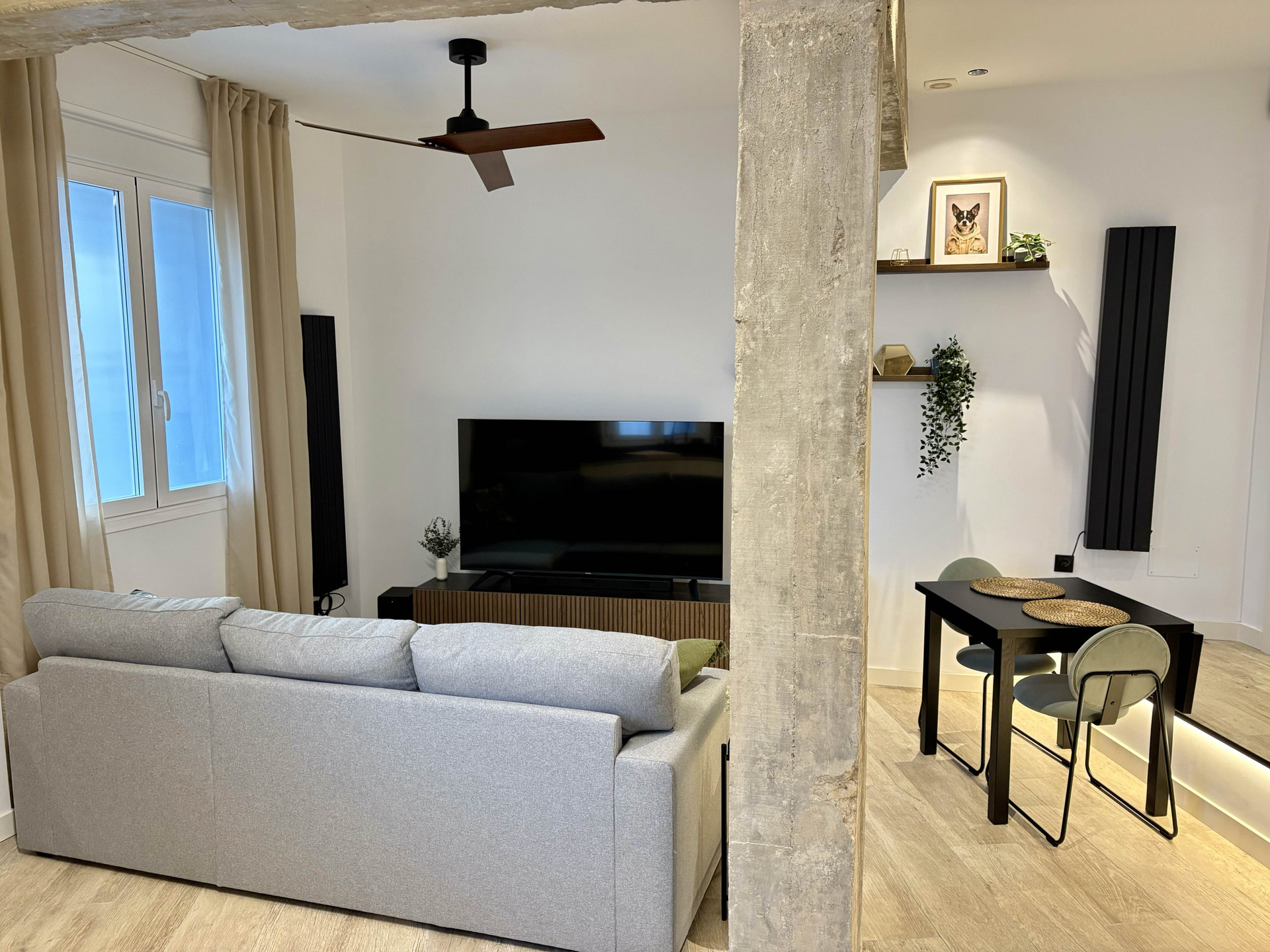 Living room with sofa and TV