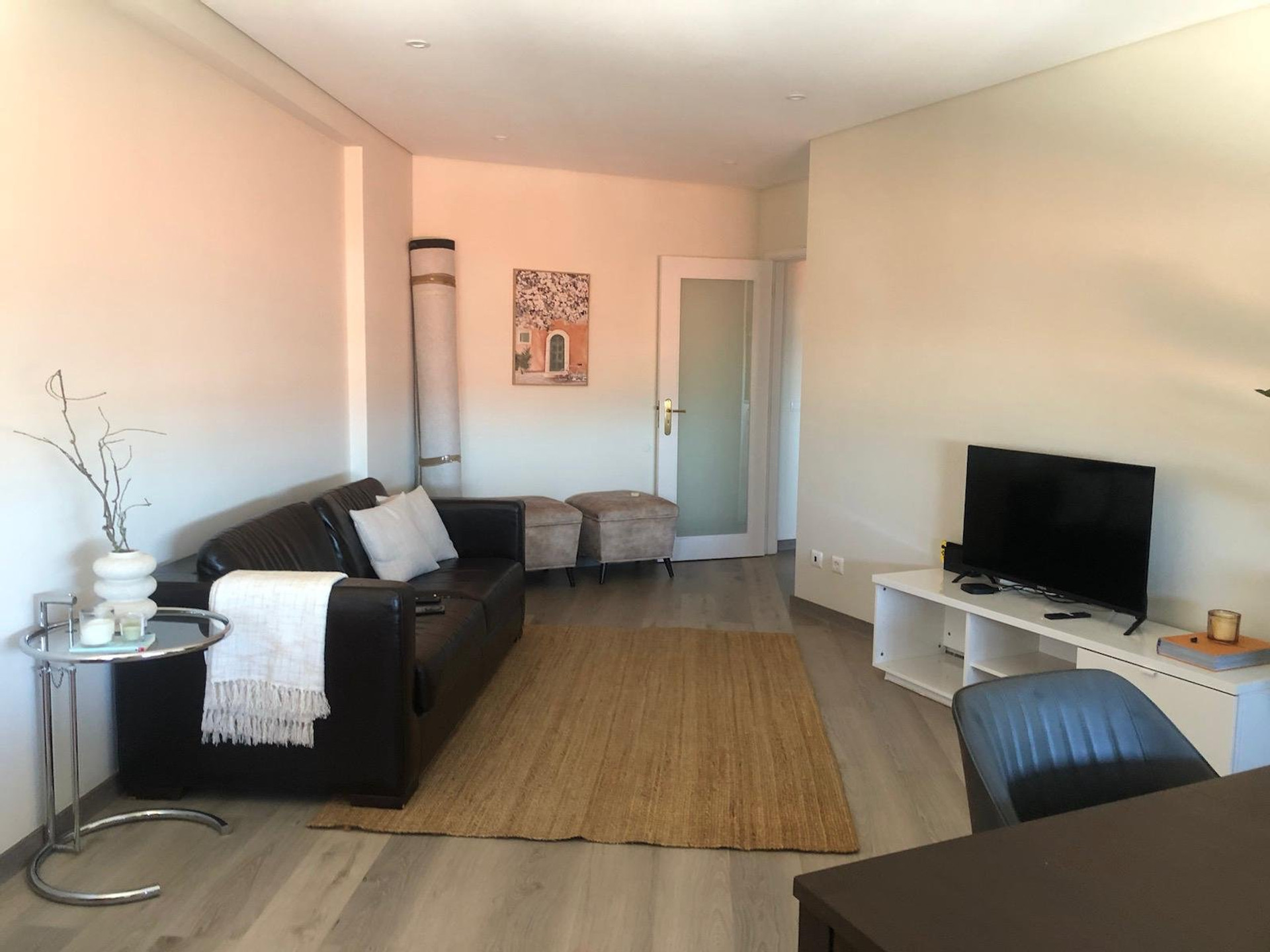 Cozy living room with sofa