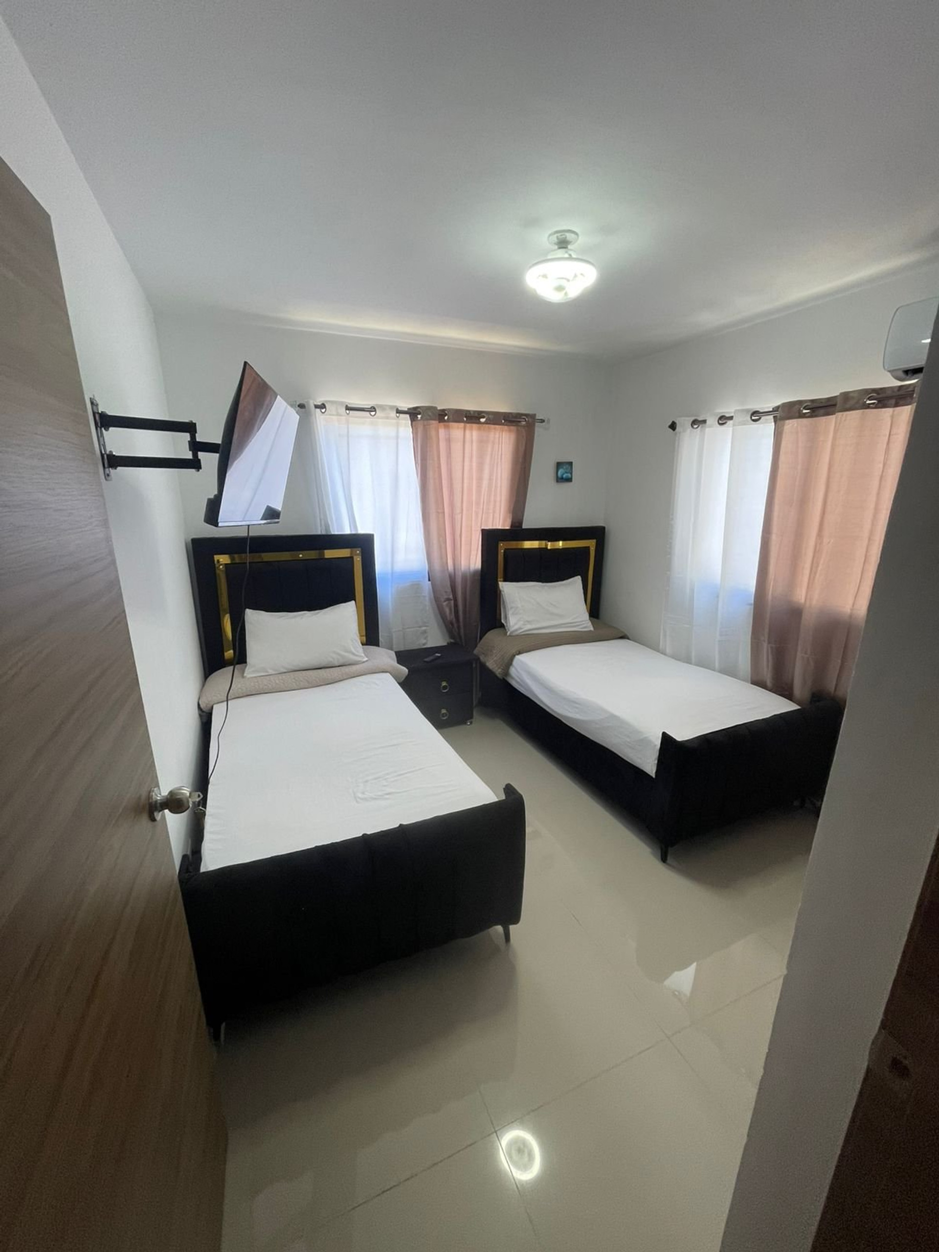 Twin bedroom with two beds