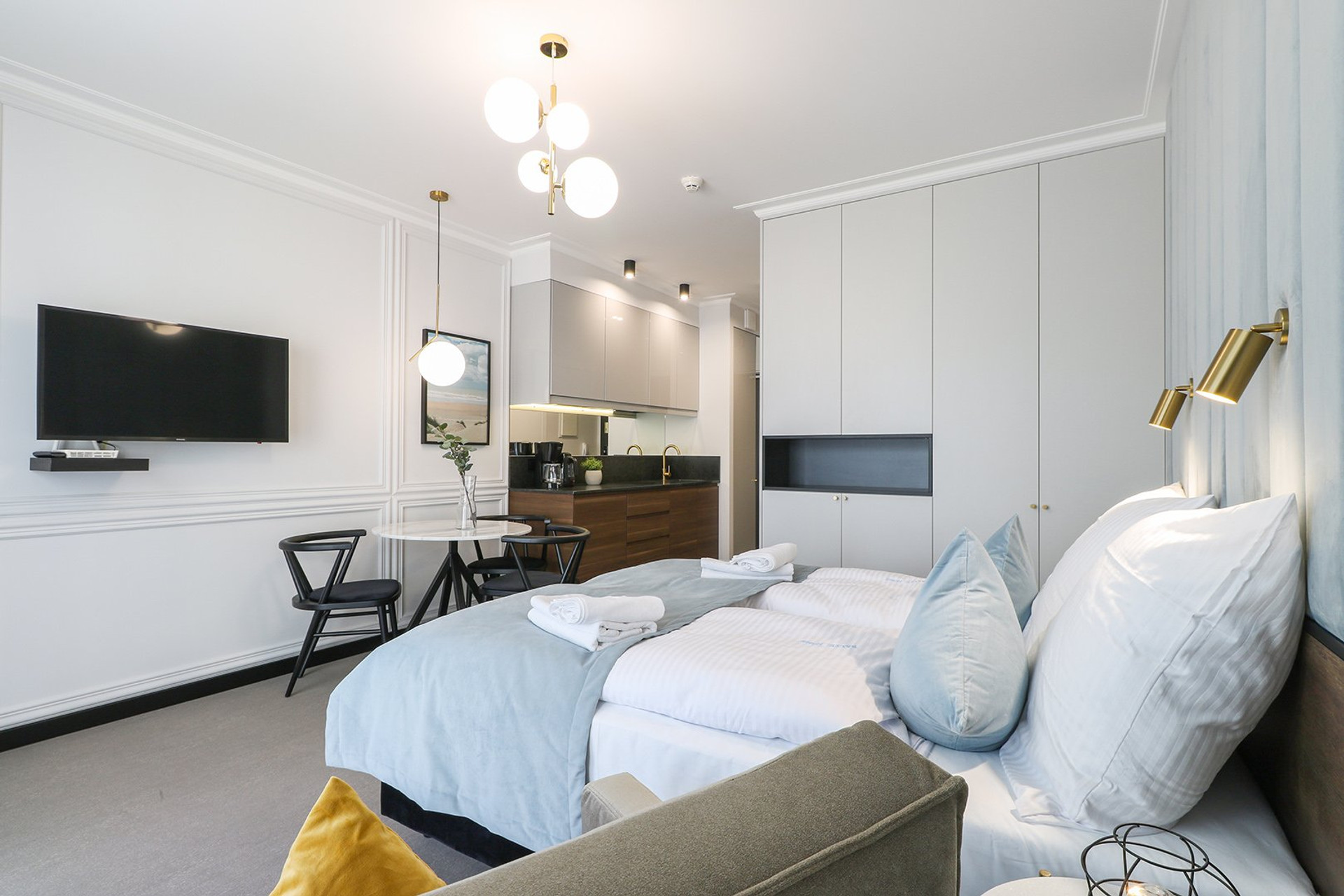 Sample photo, actual apartments may vary slightly in décor.