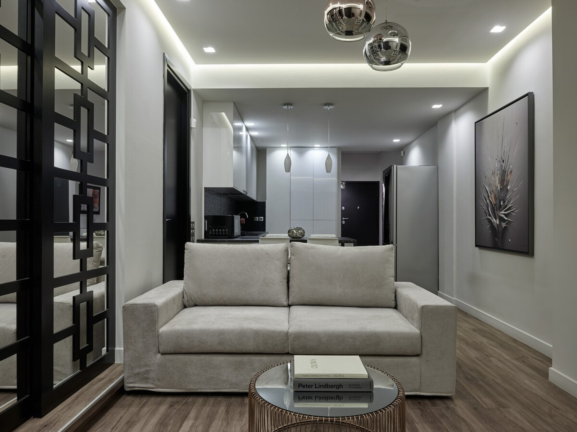 The comfortable sofa