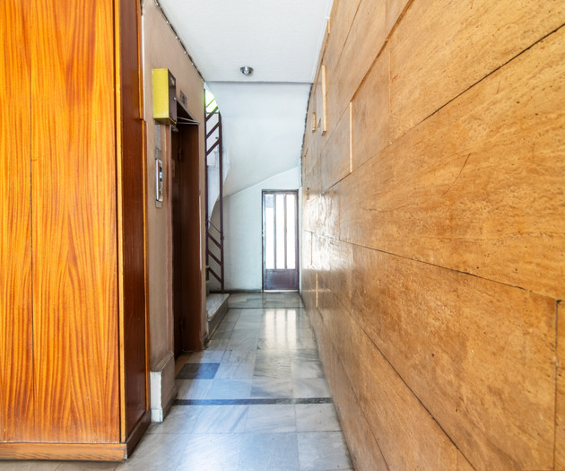 Building hallway with elevator