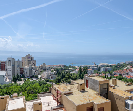 Flat with balcony and great view