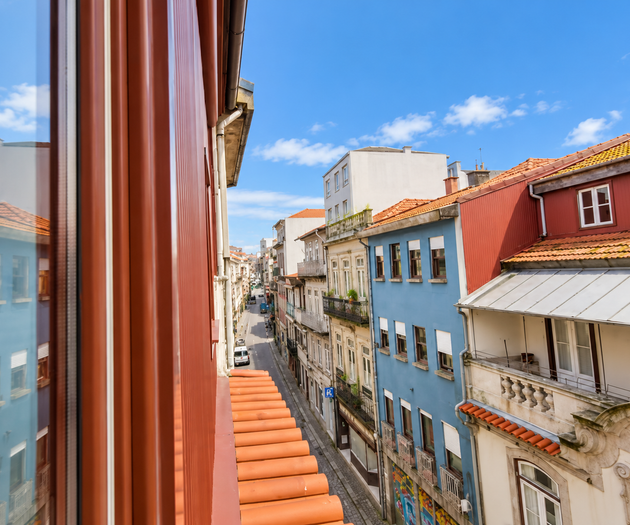 Street view from window