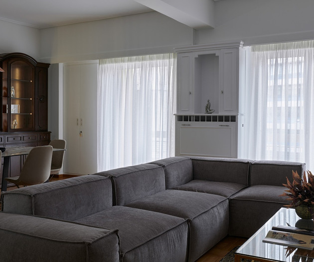 The comfortable sofa