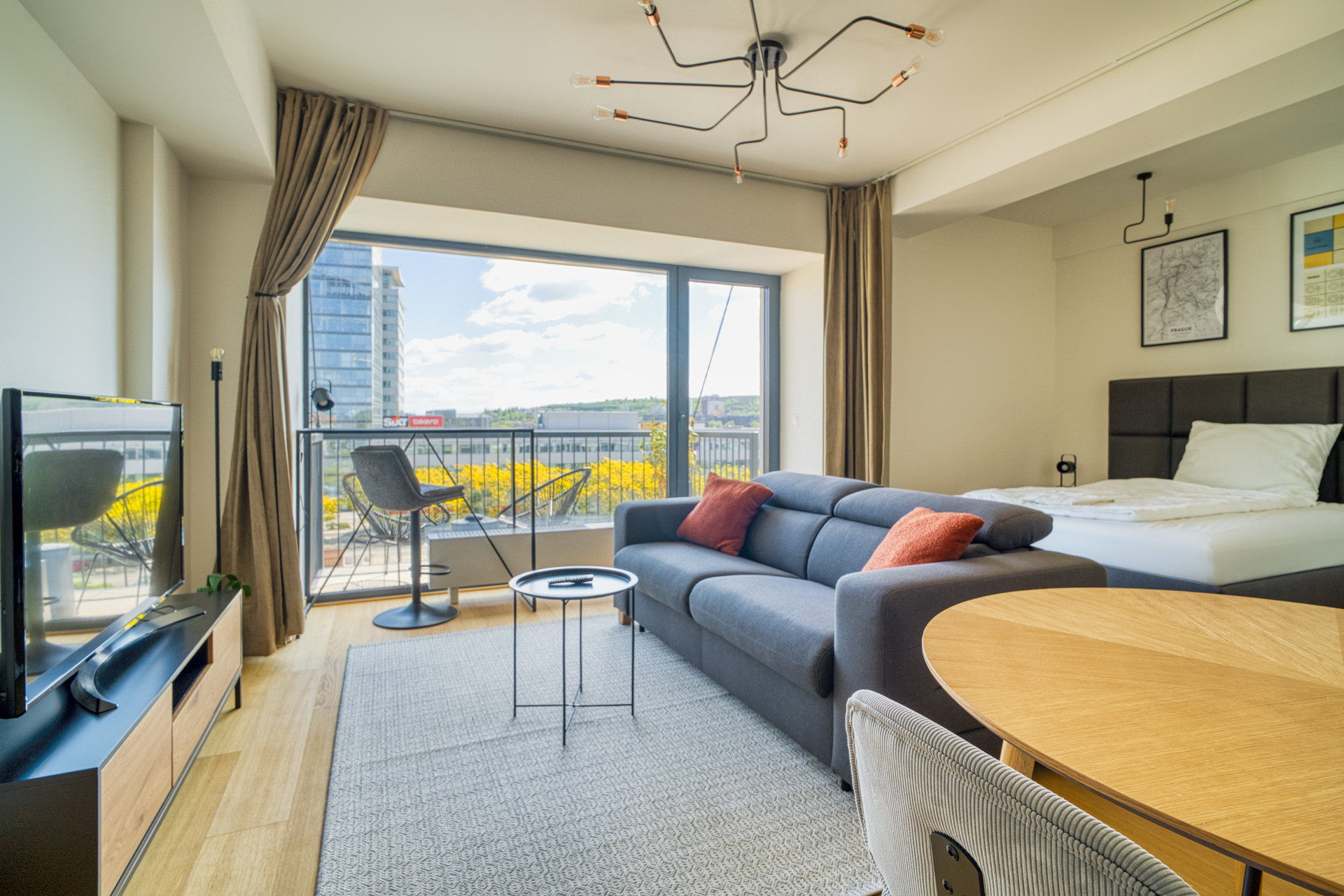 Studio room with balcony view