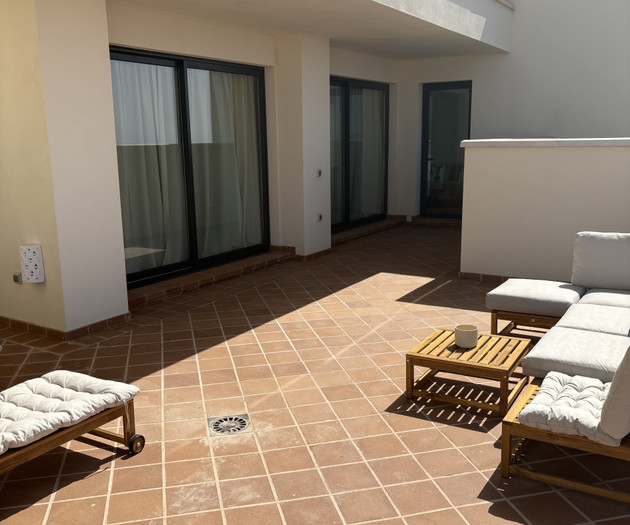 Balcony exterior view up