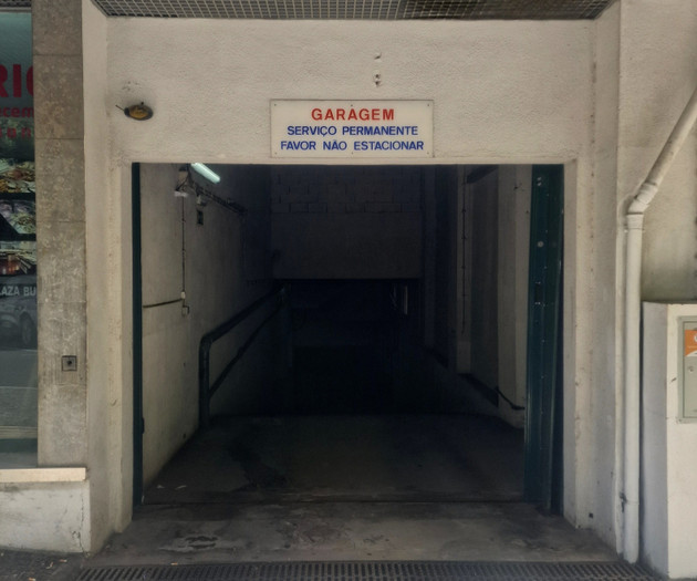 Garage entrance from street