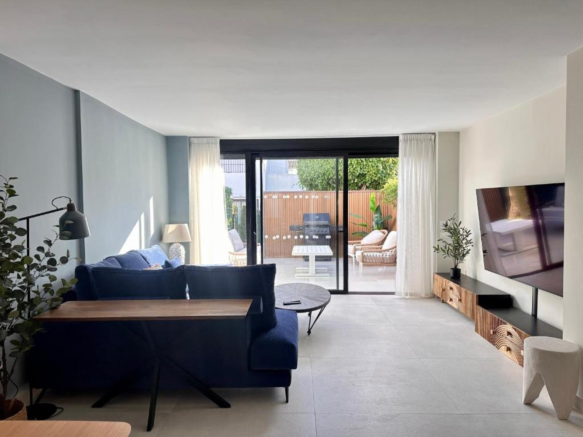 Living room with terrace access