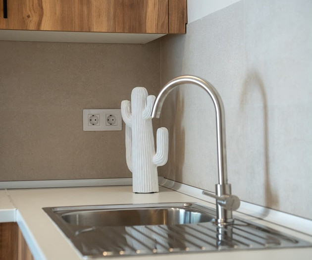 Kitchen sink close-up