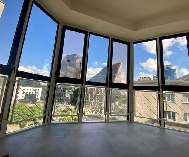 big, air- conditioned room, center of Warsaw