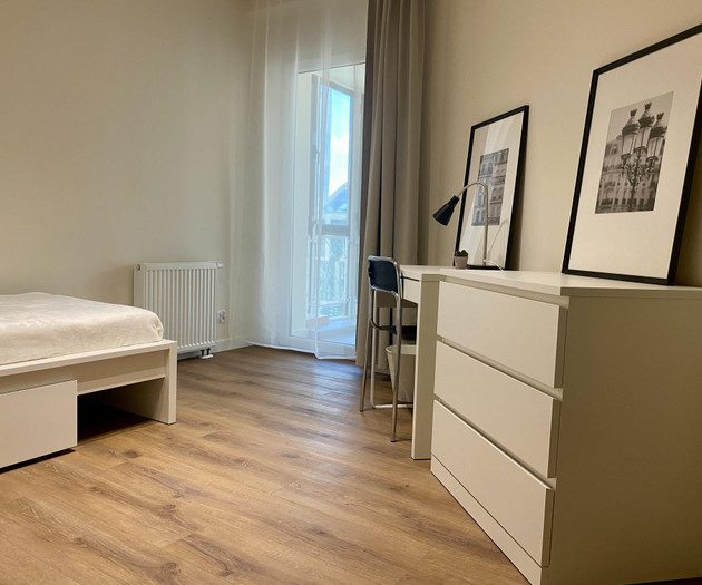 big, air- conditioned room, center of Warsaw