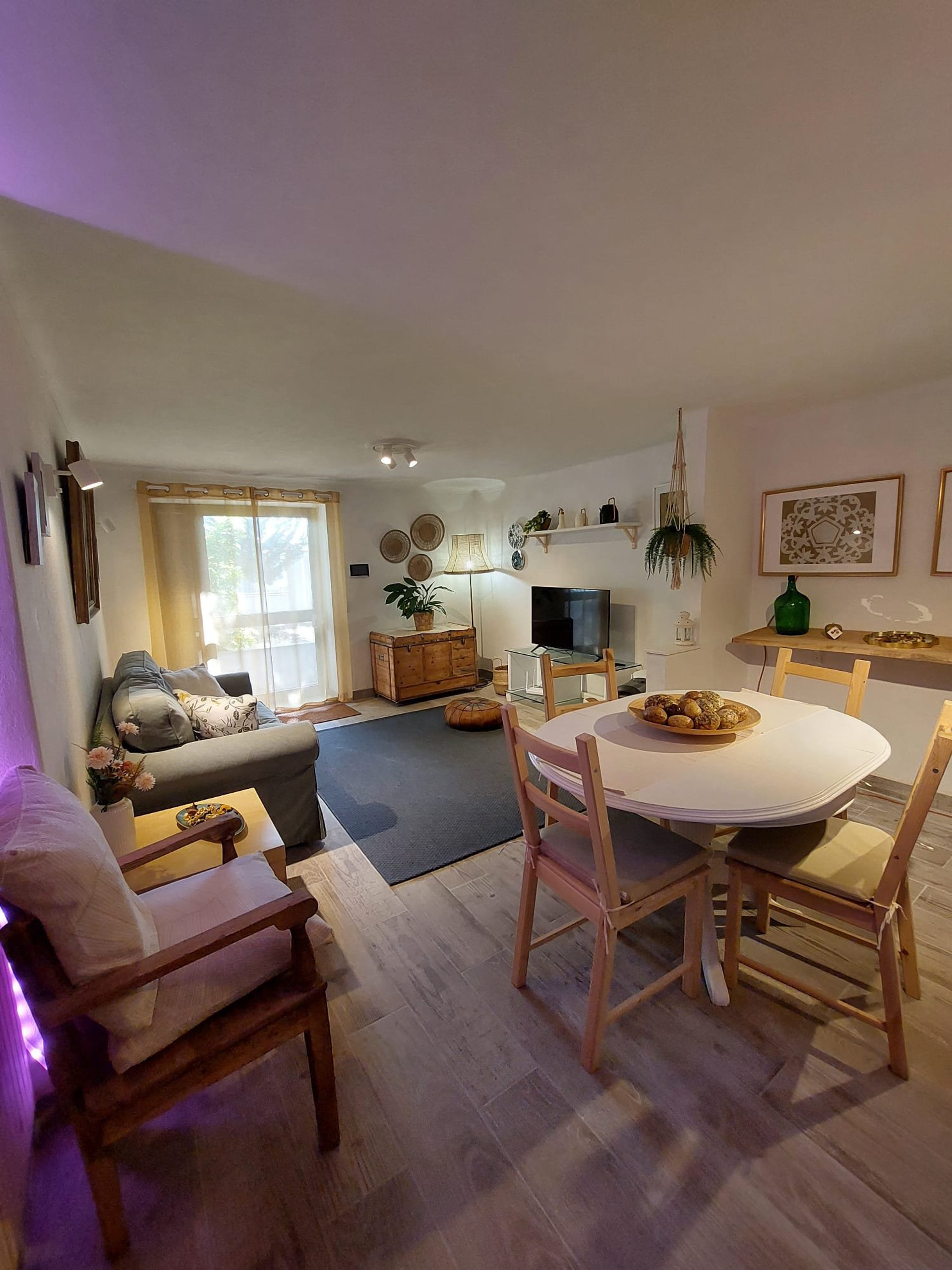 Living and dining area overview