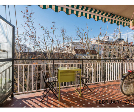 VERY BRIGHT TERRACE IN THE HEART OF MADRID