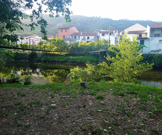 House in village close to river beach and ski