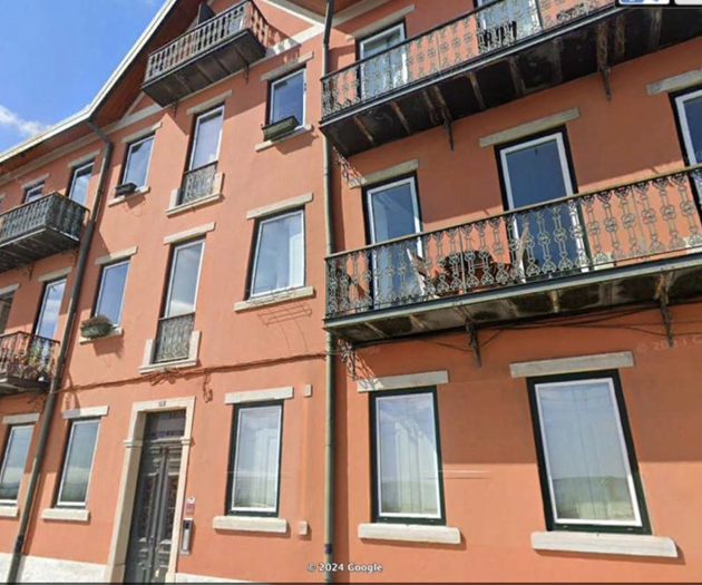 Building exterior with balconies