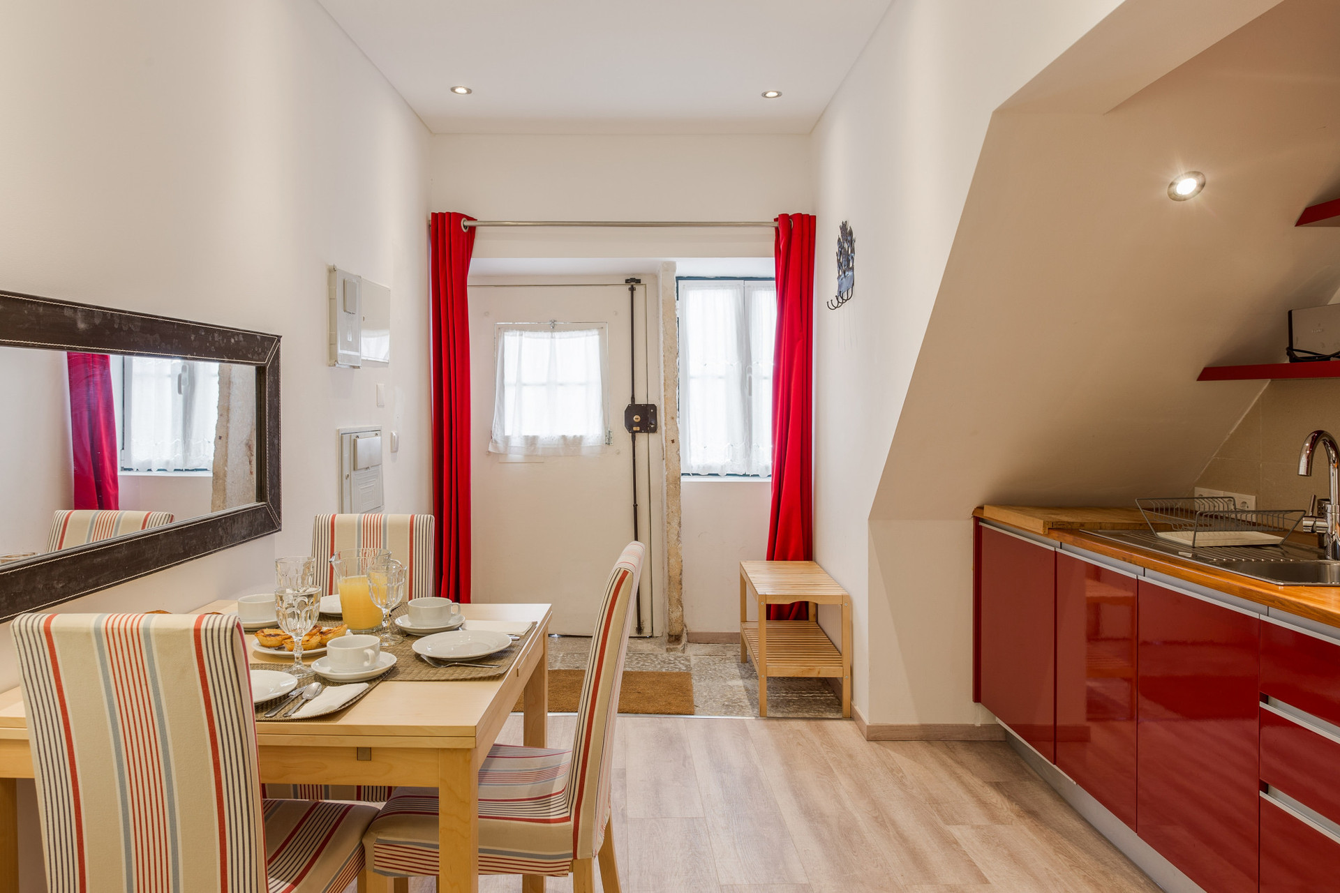 entrance + kitchen