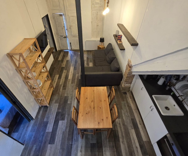 Industrial-style loft with terrace near the beach