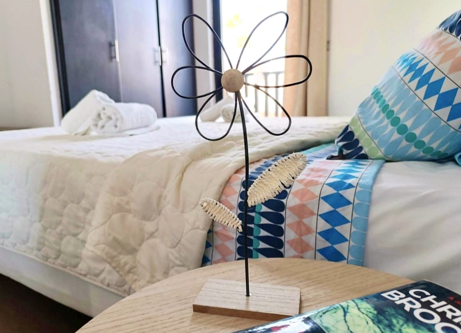 Bedroom detail with decorative ornament