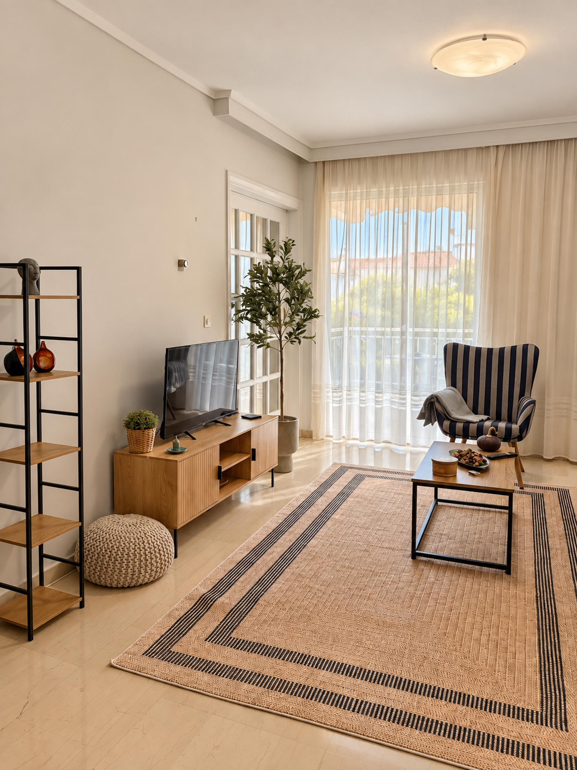 Living room with TV area